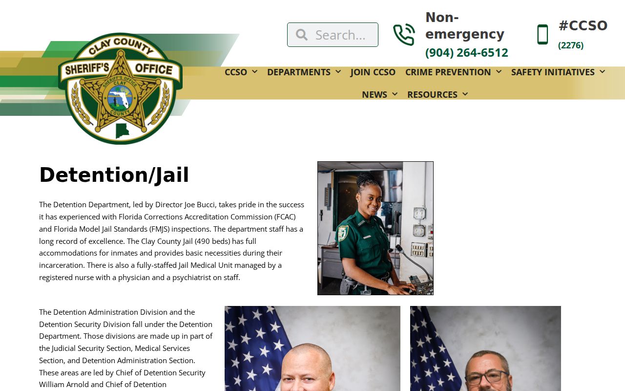 Clay County criminal history jail information